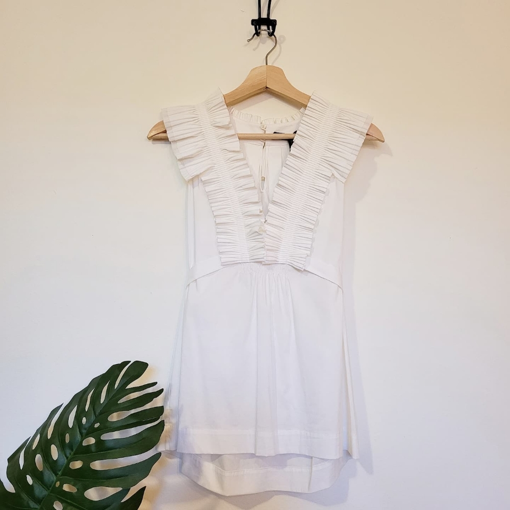 BCBG MAXAZRIA White Blouse, Small